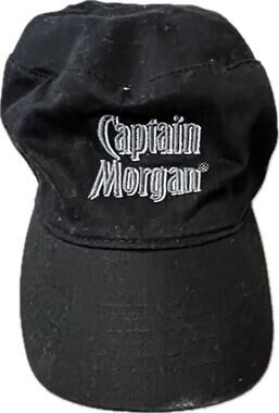 Captain Morgan‎ Black Cap Hat With Adjustable Hook & Loop Strap